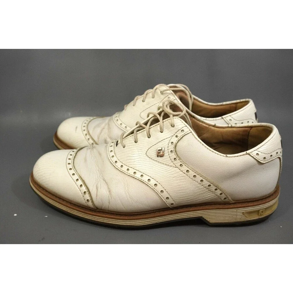 FootJoy Premiere Series Wilcox 54322 White Men Golf Shoes Mens Size 9.5 M